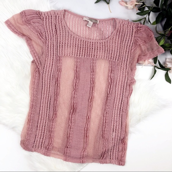 Forever 21 Tops - Forever 21 Sheer Lace Blouse